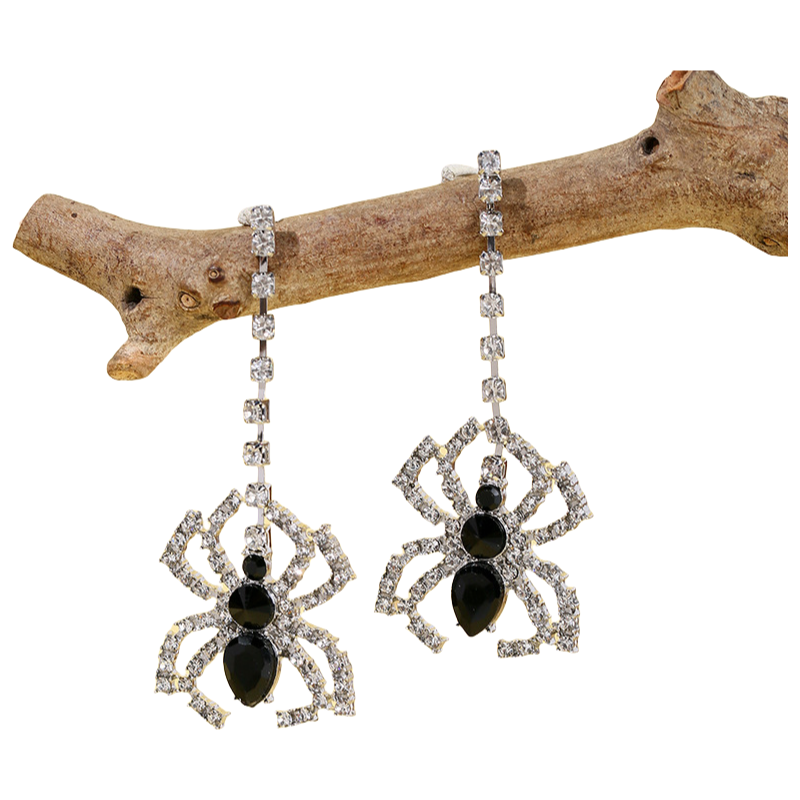 Spooky Halloween Creepy Skull Spider Pumpkin Ghost Cat Dangle Earrings