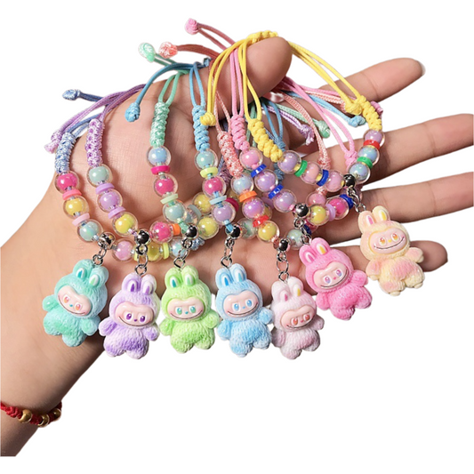 Labubu Bracelet – Cute Adjustable Handwoven Dopamine Style Kids Jewelry