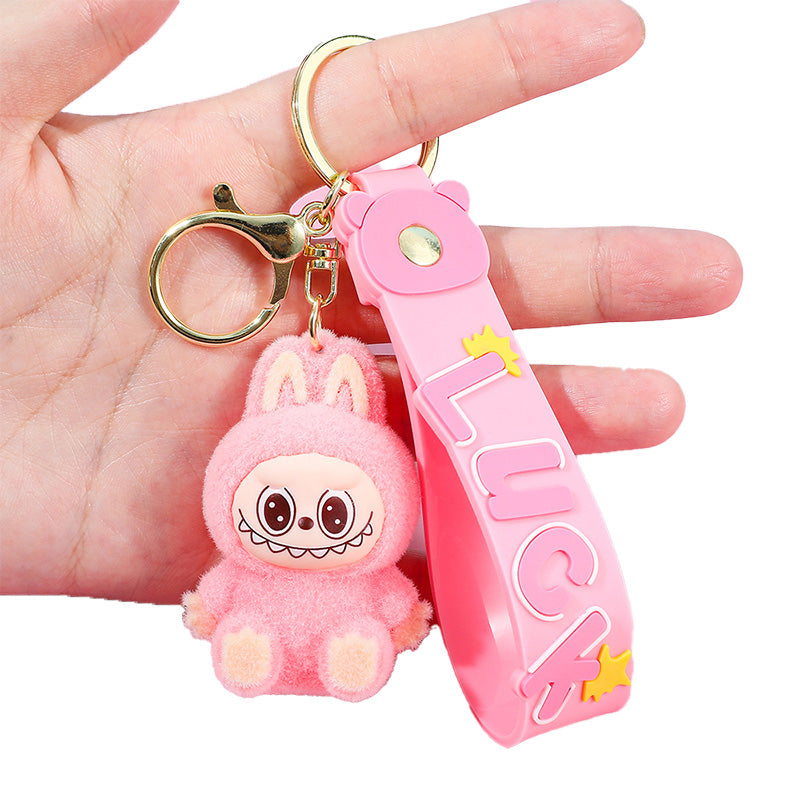 Labubu Silicone Keychain With Various Character Designs