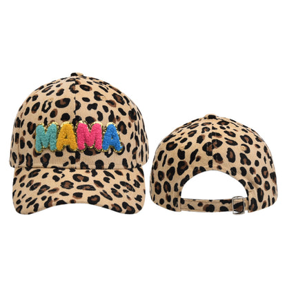 Lady Embroidery Corduroy MAMA Chenille Patches Baseball Cap