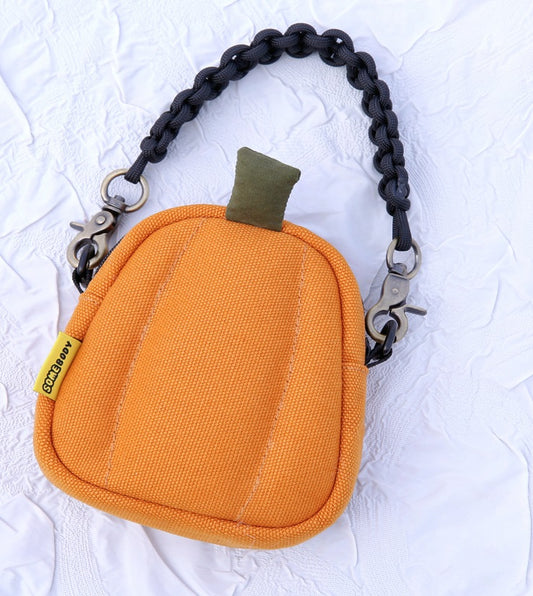 Pumpkin Coin Purse Mini Oxford Fabric Handbag Key Pouch Versatile Fashion Accessory