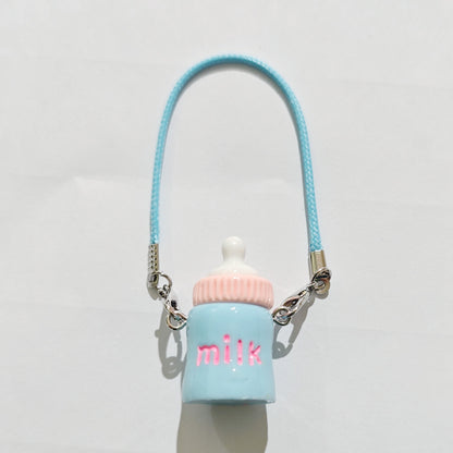 17cm Labubu Detachable Crossbody Baby Bottle Dress-up Dolls