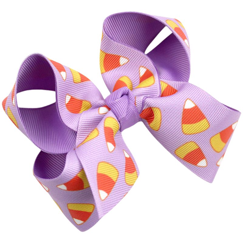 Halloween Fall Pumpkin Face Ghost Corn Plaid Hair Clips Bow Hairpins Girls
