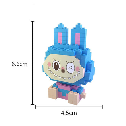 Labubu Mini Block Figure Blind Box, Educational DIY Building Toy for Kids