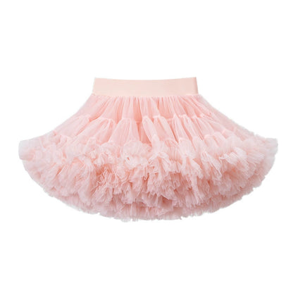 Toddler Girls Summer Tutu Tulle Pink Skirt