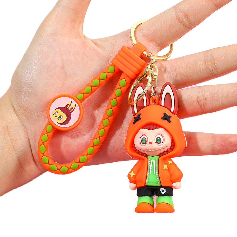 Labubu Silicone Keychain With Various Character Designs