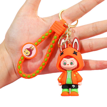 Labubu Silicone Keychain With Various Character Designs