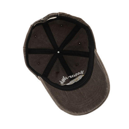 Kids Boy's Motor Embroidery Solid Color Baseball Cap