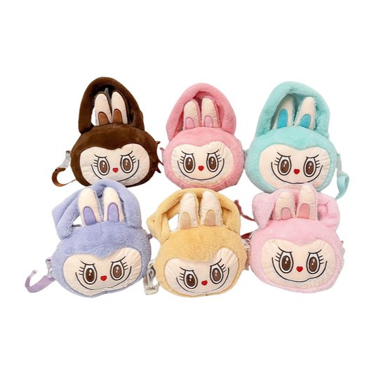 Labubu Plush Cartoon Soft & Adorable Crossbody Bag Girls