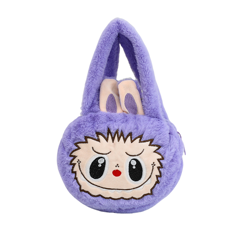 Labubu Plush Cartoon Cute Kids' Tote Bag Soft & Adorable Handbag Girls
