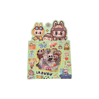 Labubu Stickers Cute Cartoon Character Decals DIY Scrapbooking & Craft Supplies