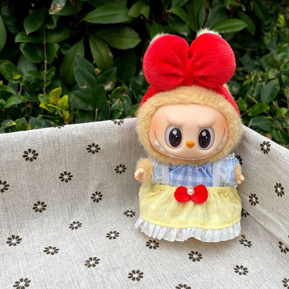 17cm Labubu Dress Up Set Outfit Changeable Costume