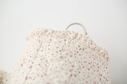 Baby Girls Winter Padded Coat Hooded Floral Jacket with Scarf Thick Warm Cotton Jacket