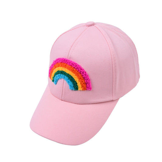Kids Rainbow Towel Embroidered Parent Child Baseball Cap
