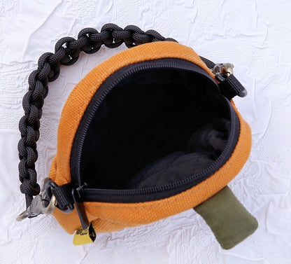 Pumpkin Coin Purse Mini Oxford Fabric Handbag Key Pouch Versatile Fashion Accessory