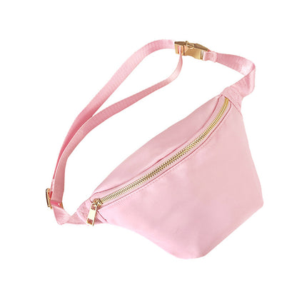 Sport Waist Pack Nylon Waterproof Crossbody Bag Pastel
