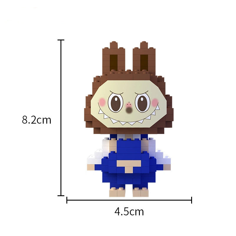 Labubu Mini Block Figure Blind Box, Educational DIY Building Toy for Kids