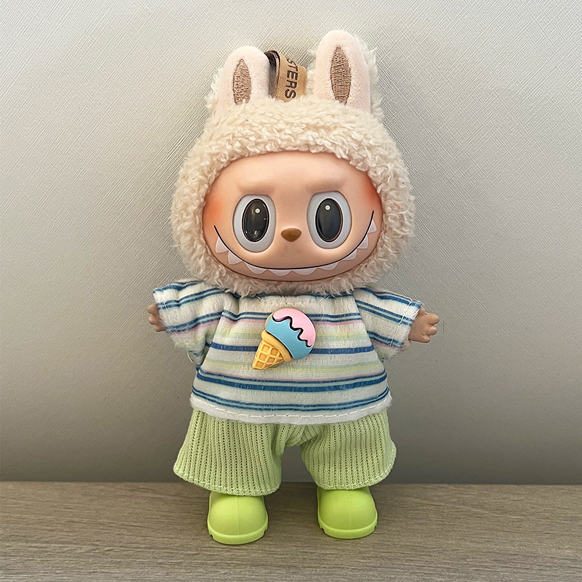 17cm Labubu Doll Clothes Outfit Dress Up Changeable Costume