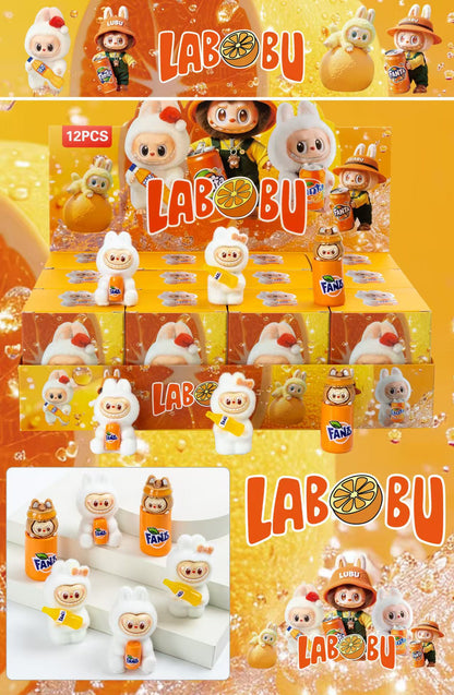 Labubu Christmas Flocked Vinyl Figure Collectible Toy Blind Box Surprise Trendy Desk Decor 12Pcs