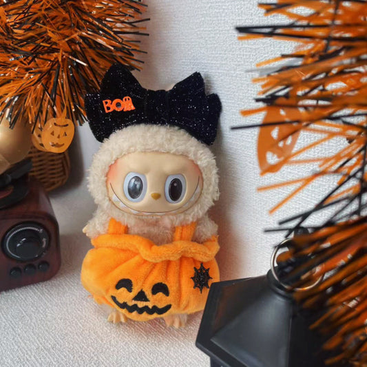 Labubu Halloween Pumpkin Boo Headband Outfit Changeable Costume Dress Up