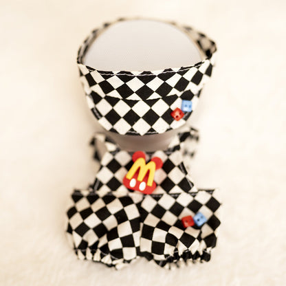 17cm Labubu Overall Baseball Set Outfit Changeable Costume