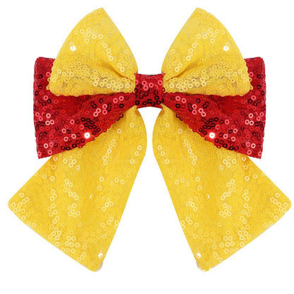Big Glitter Bow Hair Clip Girls Sparkly Princess Hair Accessories