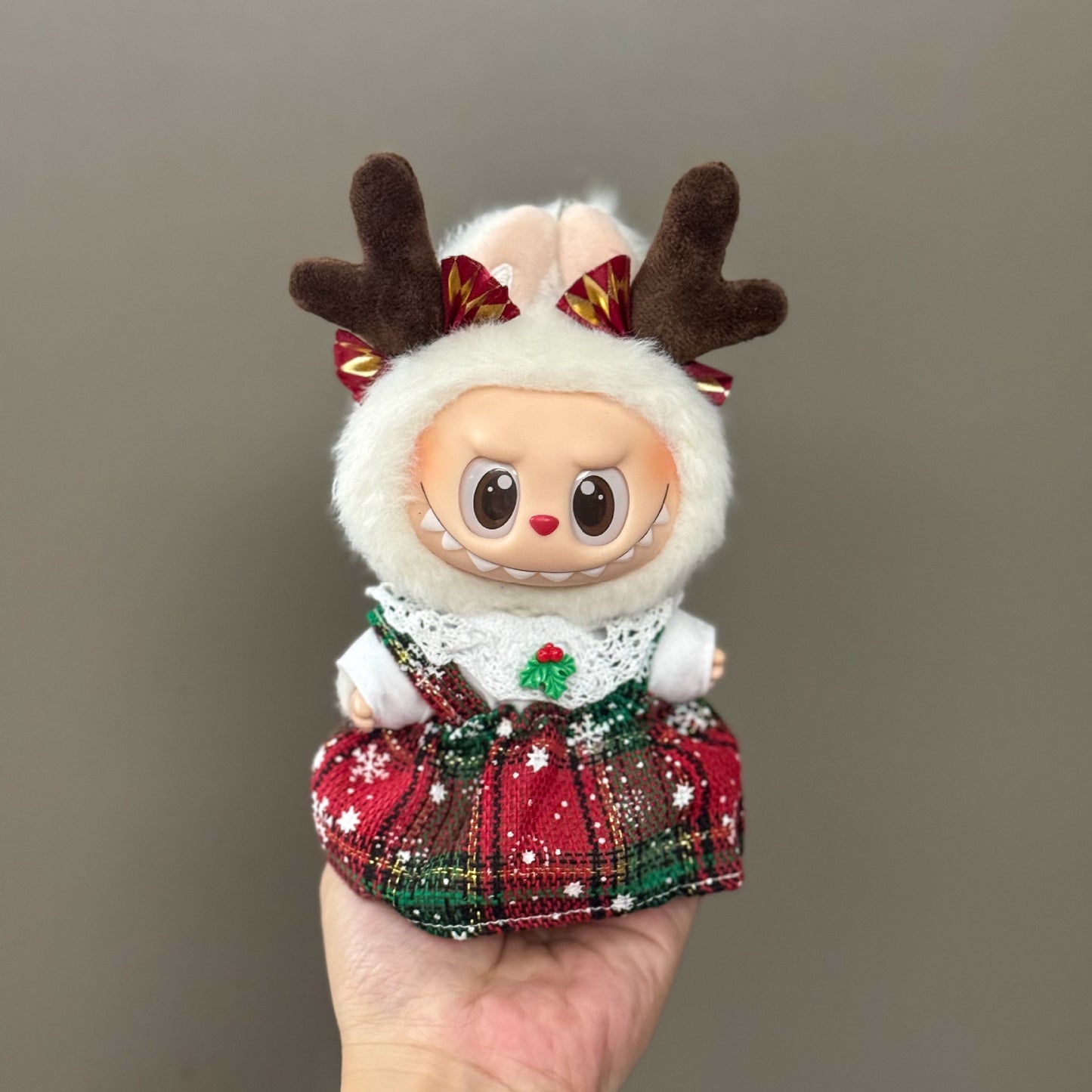 Labubu Doll Clothes Outfit Set for Gen 1-3 Vinyl Figures Christmas Hat Scarf Costume