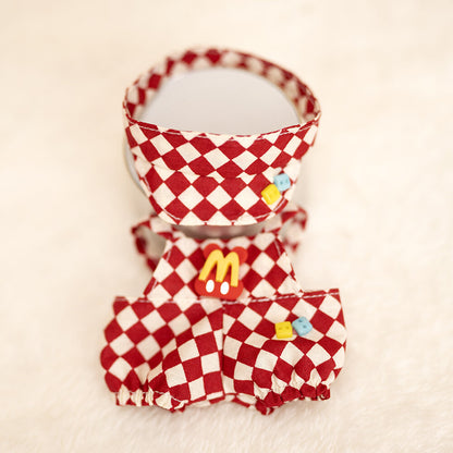 17cm Labubu Overall Baseball Set Outfit Changeable Costume
