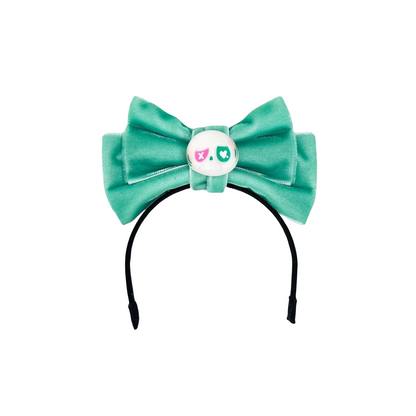 Labubu Doll Bow Velvet Headband Halloween Skull Accessories