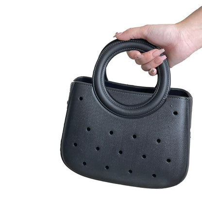 EVA Perforated Beach Tote Waterproof Hollow-Out Handbag