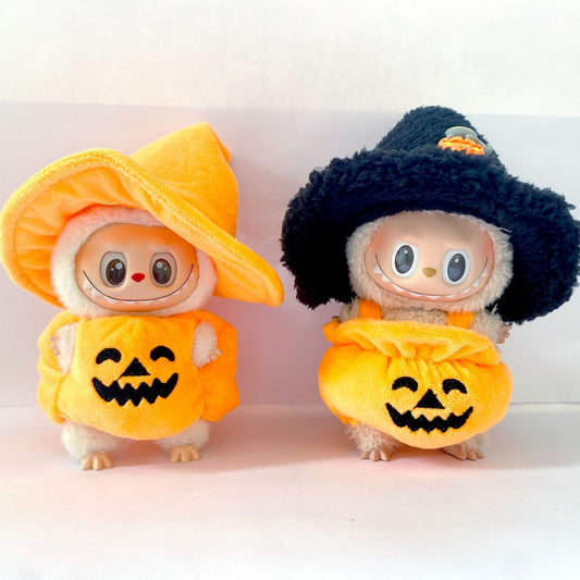 17cm Labubu Halloween Pumpkin Outfit Changeable Costume