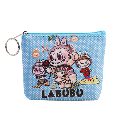 Labubu Cartoon Print Zipper Pouch Coin Purse Card Holder
