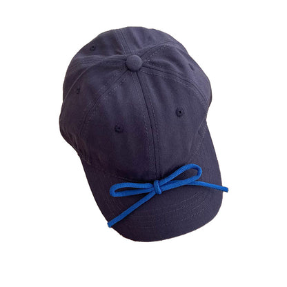 Kids Fixed Bow Baseball Cap Colorful Ribbon Sun Hat
