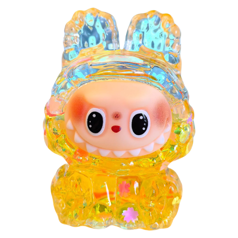 Labubu Oil-Filled Liquid Sand Figure Desk Decor Toy