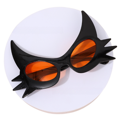 Fall Halloween Cosplay Cat Butterfly Sunglasses Unisex Oval Frame Hollow Novelty Shades