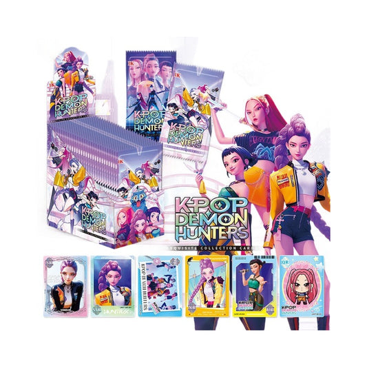 KPOP Demon Hunters Collectible Trading Cards Box Set – 30 Packs Anime Merch
