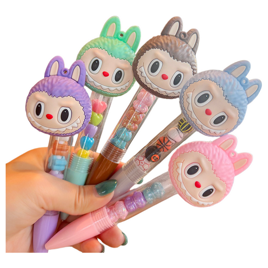 Silicone Decorative Ballpoint Pens Multi-Color Options, Cute Stationery for School & Office