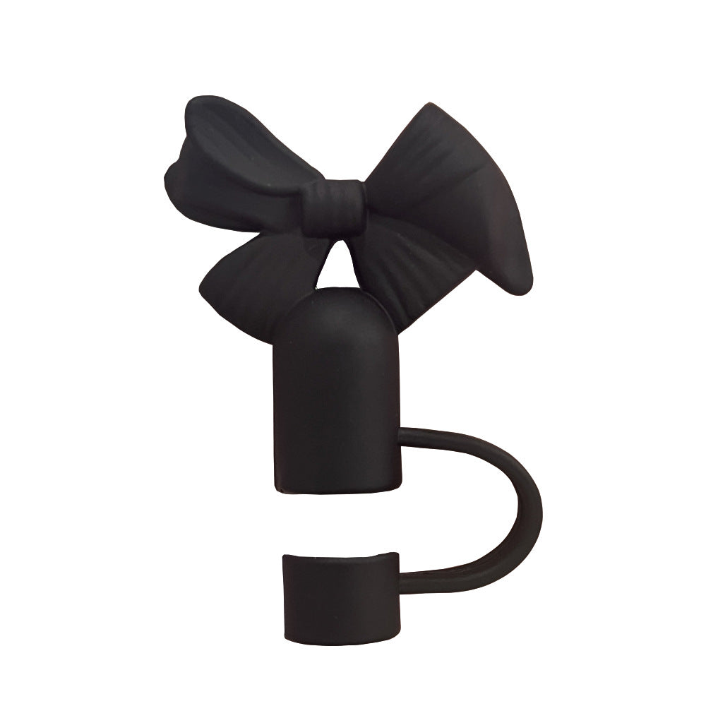 Bow Straw Topper Fits 10mm Large Tumbler Straws Cute Reusable Dust Cap