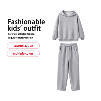 Unisex Kids 2026 Spring Outdoor Muti-Colors Sweatshirt Set