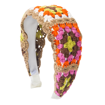 Hand-Knitted Hollow Flower Headband for Women – Sweet Crochet Hair Accessory