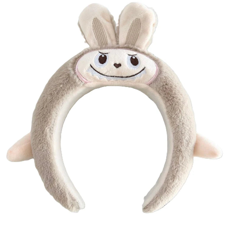 Girls Cute Accessroies Cartoon LABUBU Plush Headwear