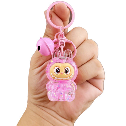 Colorful Bead Lalububu Keychain Creative Gift Accessory