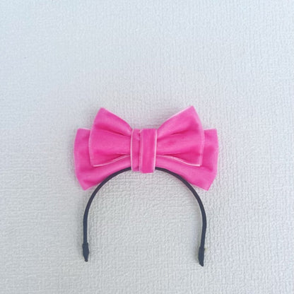 Labubu Doll Bow Velvet Headband Elegant Hair Accessories