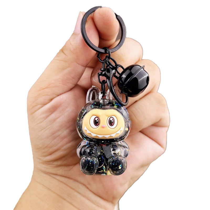 Colorful Bead Lalububu Keychain Creative Gift Accessory