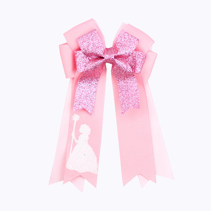 Halloween Witch Print Green Pink Black Hair Clips Bow Hairpins Girls
