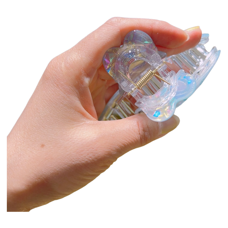 Wholesale Pack Plastic Labubu Mermaid Color Cartoon Hair Claw Clip Cute Shark Clip Accessory