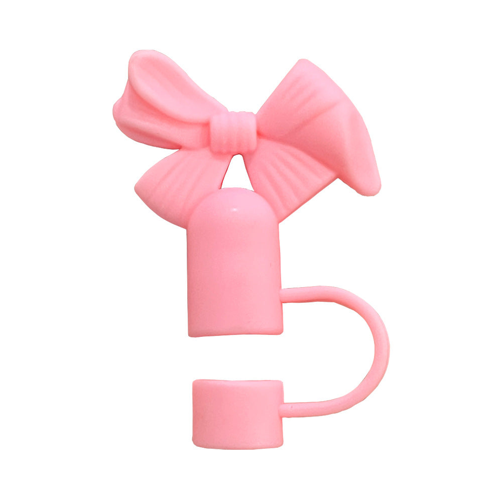 Bow Straw Topper Fits 10mm Large Tumbler Straws Cute Reusable Dust Cap