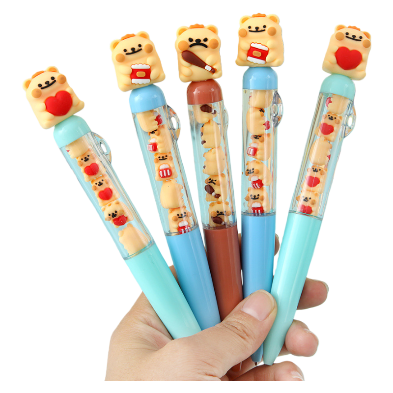 Capybara LaBuBu Cute Cartoon Ballpoint Pen, DIY Oil-Based Ink Pen for School & Office