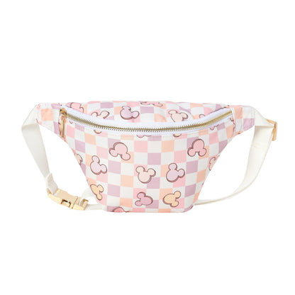 Large Nylon Kids Waist Pack with Cartoon Print Multi-Purpose Crossbody Bag