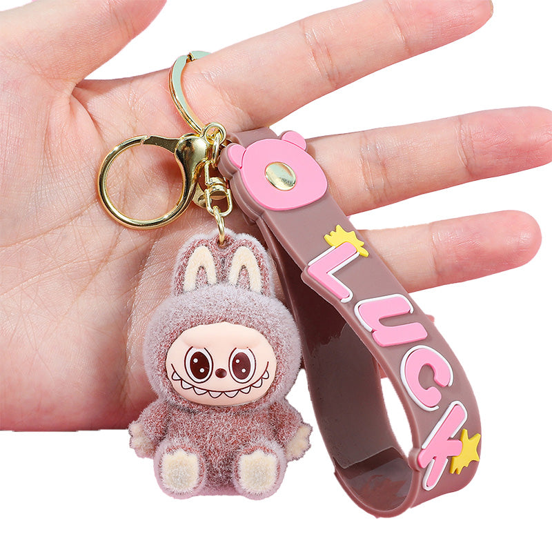 Labubu Silicone Keychain With Various Character Designs